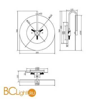Бра Maytoni Mare MOD305WL-03CH - Фото 6