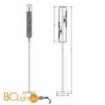 Напольный светильник (торшер) Maytoni MOD099FL-02G - Фото 0