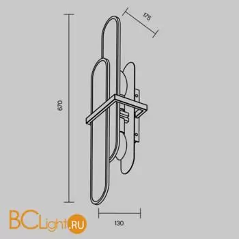 Настенный светильник Maytoni Marmo new MOD099WL-02G1 - Фото 5