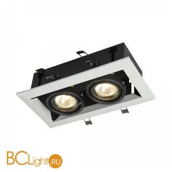 Встраиваемый светильник Maytoni Metal Modern GU10 2x50Вт DL008-2-02-W - Фото 0