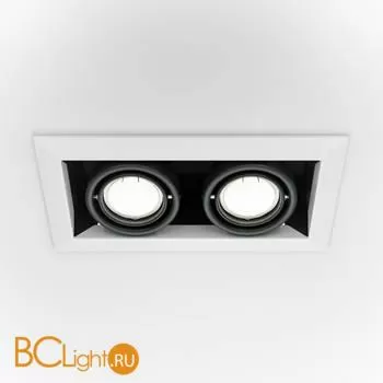 Встраиваемый светильник Maytoni Metal Modern GU10 2x50Вт DL008-2-02-W - Фото 1