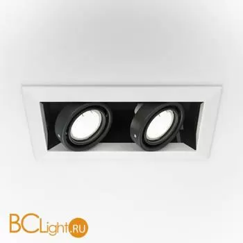 Встраиваемый светильник Maytoni Metal Modern GU10 2x50Вт DL008-2-02-W - Фото 2