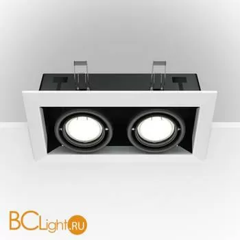 Встраиваемый светильник Maytoni Metal Modern GU10 2x50Вт DL008-2-02-W