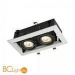 Встраиваемый светильник Maytoni Metal Modern GU10 2x50Вт DL008-2-02-W - Фото 0