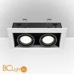 Встраиваемый светильник Maytoni Metal Modern GU10 2x50Вт DL008-2-02-W