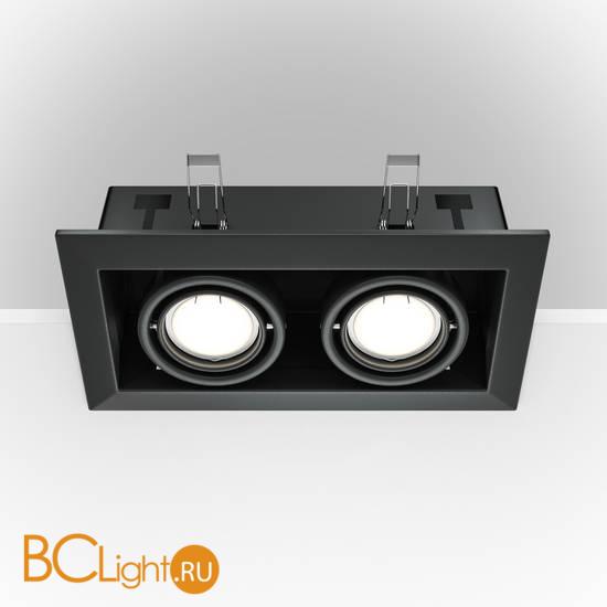 Встраиваемый светильник Maytoni Metal Modern GU10 2x50Вт DL008-2-02-B