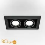 Встраиваемый светильник Maytoni Metal Modern GU10 2x50Вт DL008-2-02-B - Фото 1