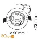 Встраиваемый спот (точечный светильник) Maytoni Metal DL289-2-01-W - Фото 0