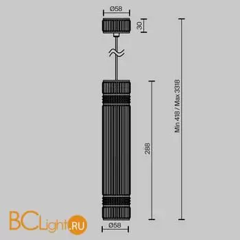 Подвесной светильник Maytoni Metropolis MOD475PL-01BS - Фото 4