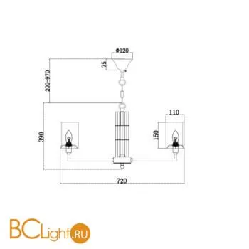 Люстра Maytoni Metropolitan H015PL-08G - Фото 0