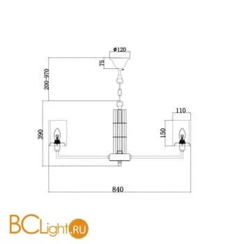 Люстра Maytoni Metropolitan H015PL-10G - Фото 1