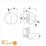 Встраиваемый светильник Maytoni Mezzo O033WL-L3W3K - Схема