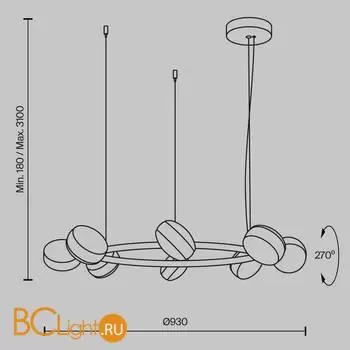 Подвесной светильник Maytoni Mind new MOD299PL-L80BC3K - Фото 5