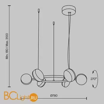 Подвесной светильник Maytoni Mind new MOD299PL-L60BS3K - Фото 5