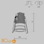 Встраиваемый светильник Maytoni Mini new DL059-7W3K-B - Фото 7