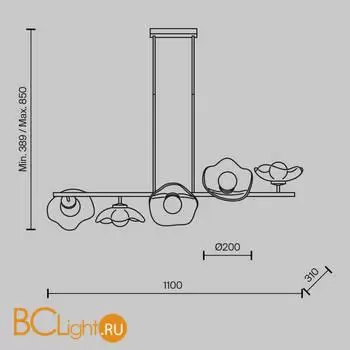 Подвесной светильник Maytoni Miracle MOD207PL-05BS - Фото 5