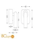 Настенный светильник (бра) Maytoni Mirax 3000К 3Вт IP 20 C039WL-L3B3K - Фото 0