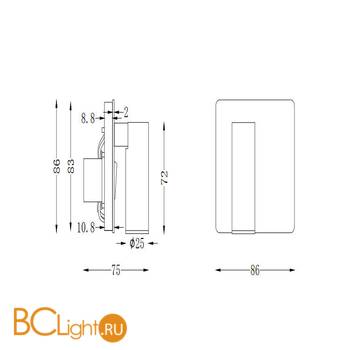 Бра Maytoni Mirax C040WL-L3N3K - Схема