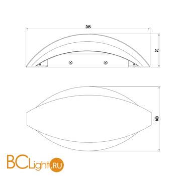 Настенный светильник Maytoni Mirto C042WL-L13W3K - Схема