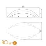 Настенный светильник Maytoni Mirto C042WL-L13W3K - Схема