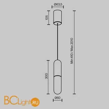 Подвесной светильник Maytoni Mist new P101PL-L300-12W3K-B - Фото 6