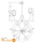 Люстра Maytoni Aura MOD016PL-06BS - Схема