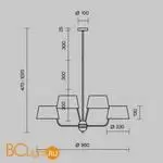 Люстра Maytoni Modesto MOD360PL-08B - Фото 4