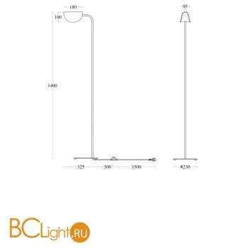 Торшер Maytoni Mollis MOD126FL-01B - Фото 2