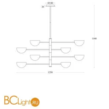 Люстра Maytoni Mollis MOD126PL-08B - Фото 1