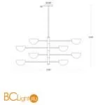 Люстра Maytoni Mollis MOD126PL-08B - Фото 1