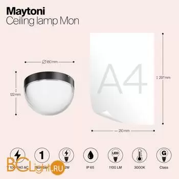 Потолочный светильник Maytoni Mon O438CL-L12GF3K - Фото 0