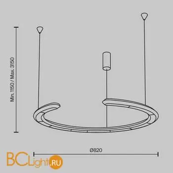 Подвесной светильник Maytoni Motion MOD276PL-L20B3K1 - Фото 4