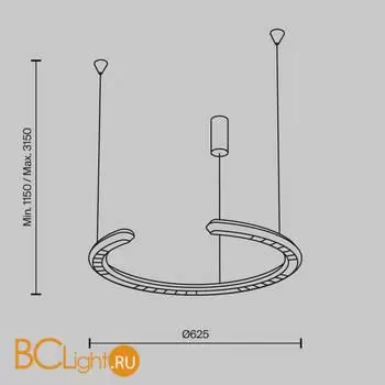 Подвесной светильник Maytoni Motion MOD276PL-L20W3K - Фото 4