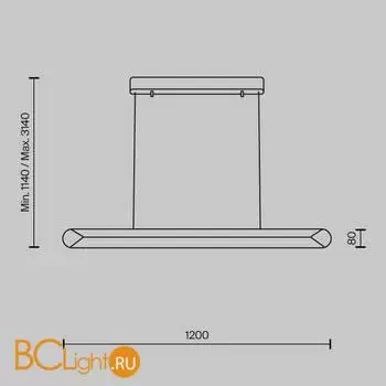 Подвесной светильник Maytoni Motion MOD276PL-L40B3K - Фото 5