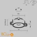 Встраиваемый светильник Maytoni Move new DL060-9W3-4-6K-TRS-B - Фото 8