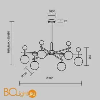Люстра Maytoni Museo MOD436PL-07BS - Фото 4