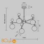 Люстра Maytoni Museo MOD436PL-05BS - Фото 5