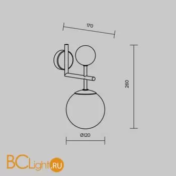 Бра Maytoni Museo MOD436WL-01BS - Фото 6