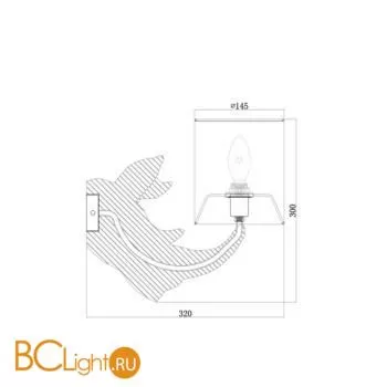 Бра Maytoni Nashorn MOD470WL-01W - Фото 2