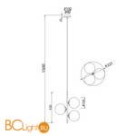 Подвесной светильник Maytoni Nostalgia MOD048PL-03G - Схема