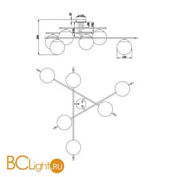 Потолочная люстра Maytoni Nostalgia MOD048CL-06G - Фото 2