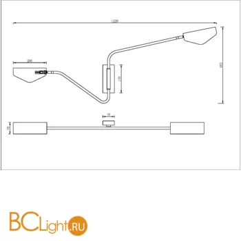 Бра Maytoni Notta MOD417WL-02BS - Фото 3