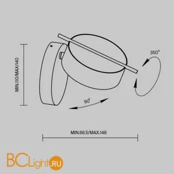 Бра Maytoni Nuance MOD180WL-L4B3K1 - Фото 2