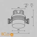 Встраиваемый светильник Maytoni Nude new DL065-12W3K-TRS-W - Фото 6