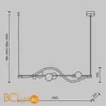 Подвесной светильник Maytoni Oasis new MOD289PL-L13BS3K - Фото 6