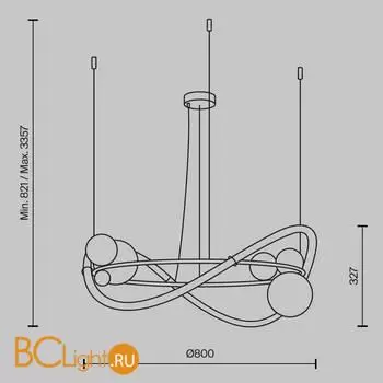 Подвесной светильник Maytoni Oasis new MOD289PL-L53BS3K - Фото 9