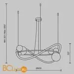 Подвесной светильник Maytoni Oasis new MOD289PL-L53BS3K - Фото 9
