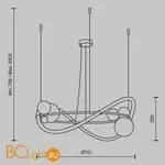 Подвесной светильник Maytoni Oasis new MOD289PL-L44BS3K - Фото 9