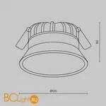 Встраиваемый светильник Maytoni Okno DL055-12W4K-W - Фото 5