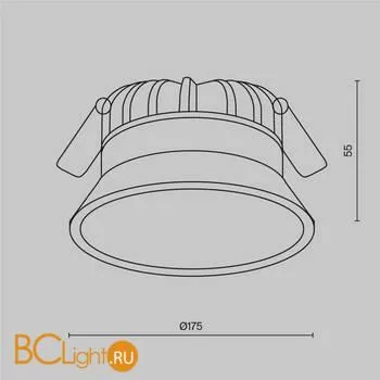 Встраиваемый светильник Maytoni Okno DL055-24W4K-W - Фото 4